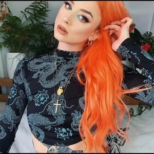 Long Sleeve Crop Top Sexy Open Back